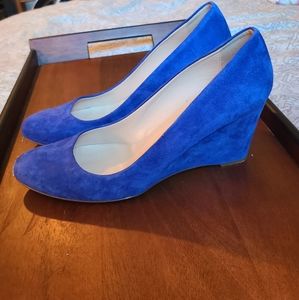 J. CREW suede wedges
